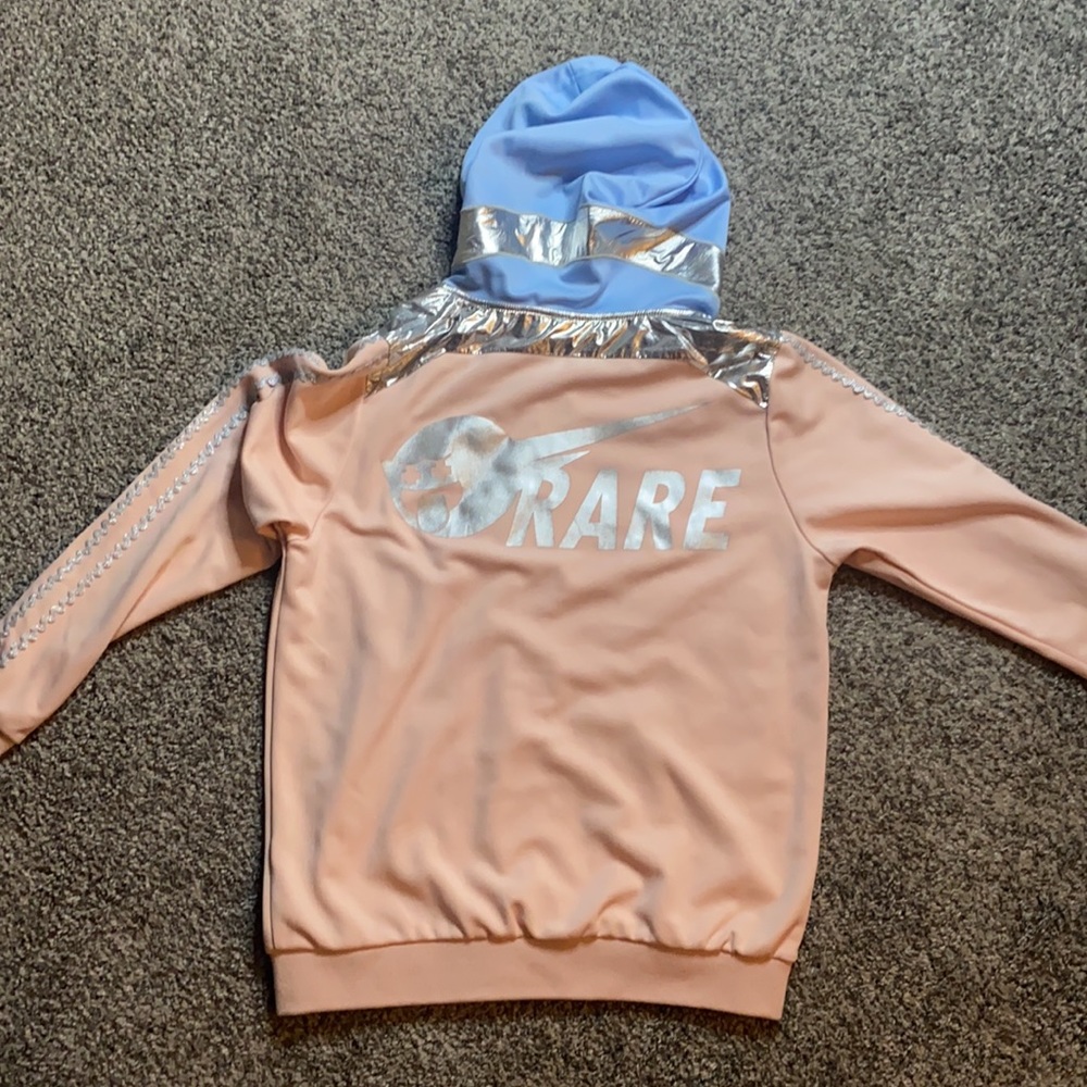 Pink Dolphin Zip-Up Hoodie - Medium